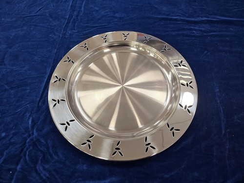 AMC Edelstahl Tablett Rund, Servierplatte Platte Tepsi Söz Kina 7 - 第 1/3 張圖片