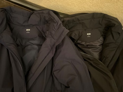 Uniqlo, Ultra Warm Hybrid Down Daunenmantel (lang), Gr L, Blau, Neue - Bild 4 von 10