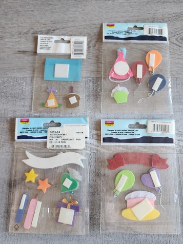 NEW 3D BIRTHDAY PARTY Scrapbook Stickers Embellishments Retired Darice NEW #39 - Picture 6 of 6