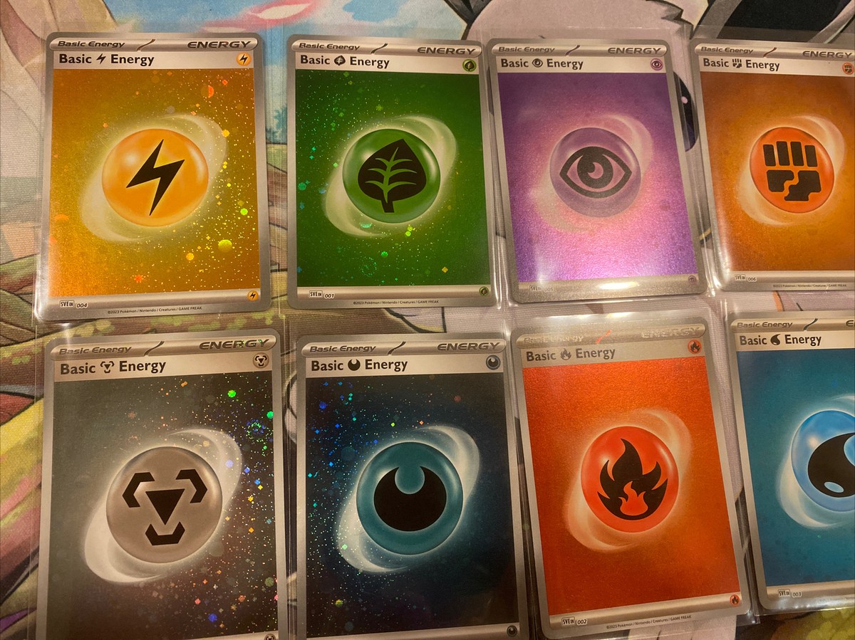 Pokémon Card Scarlet & Violet 151 - x8 Holo SWIRLS Energy