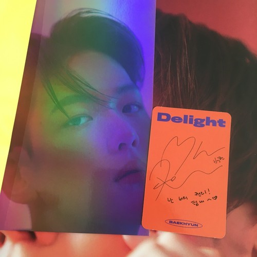 EXO BAEK HYUN Autographed Signed ALBUM DELIGHT CD Autographs K-POP 2023 - Picture 4 of 8