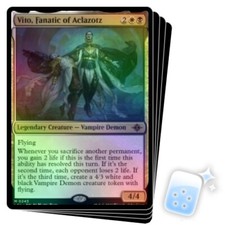 FOIL VITO, FANATIC OF ACLAZOTZ X4 The Lost Caverns Of Ixalan LCI Magic MTG CARD