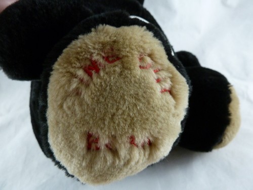 Jagg Time Out Peluche Orsacchiotto Quadrato Timer Orso Nero 10" Seduto - Foto 4 di 6