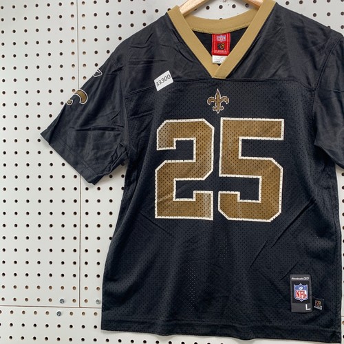 New Orleans Jersey #25 Reggie Bush Youth Boys Large 14-16 Black 18.5x24 - Picture 4 of 17