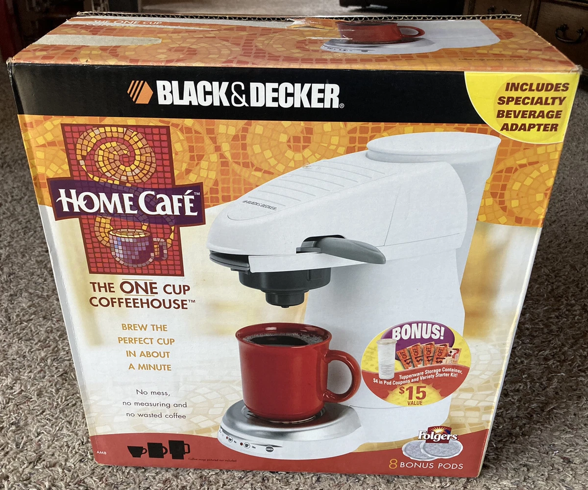 New!! BLACK & DECKER #AM 8 Home Cafe 1 Cup COFFEE MAKER Machine