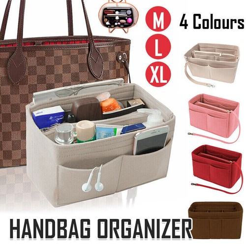 Felt Bag Purse Organizer Insert For Speedy 30,35 and Neverfull MM, M, Large AU - Picture 11 of 27