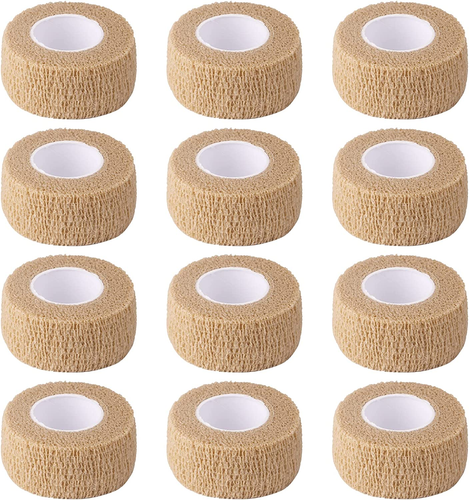 1 Inch Skin Color Elastic Self-Adhesive Bandage Tape for Wrist Ankle Sprains - Picture 10 of 12