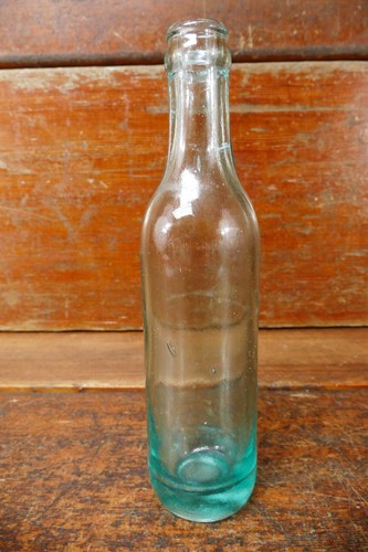 Antique 1910s Pepsi Cola Aqua Blue Straight Side Script Bottle Fayetteville NC - Picture 5 of 8