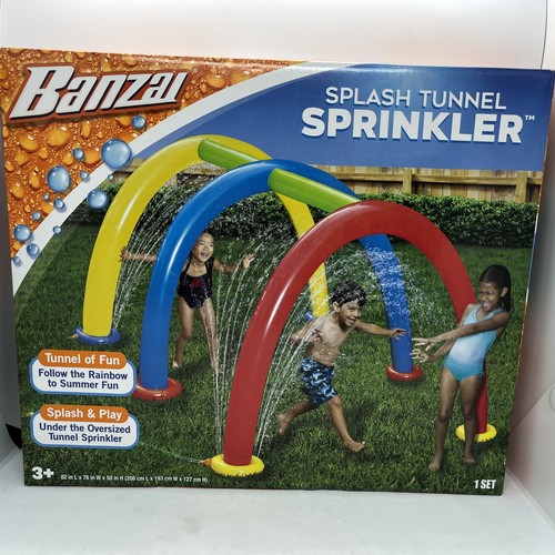 Banzai - Inflatable Splash Tunnel Sprinkler Kids Lawn Waterpark NEW - Picture 1 of 4