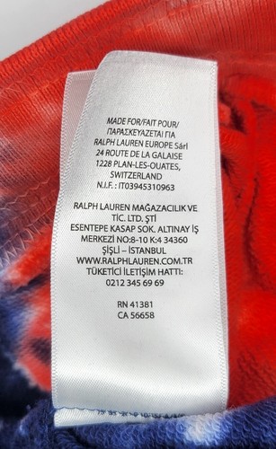 Polo RALPH LAUREN Boys 4T SHORTS Tie Dyed Fleece RED WHITE BLUE 4th of July USA - Picture 11 of 22