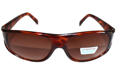 Gafas de sol de mujer de diseño elegantes cool marrón, ligeramente tiradas, 9516 - Imagen 1 de 10