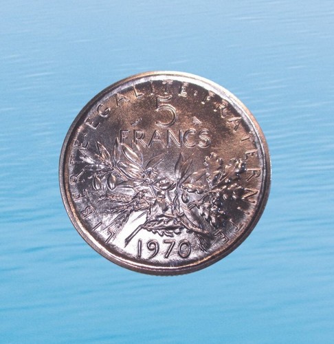 FRANCE 5 FRANCS 1970 ESSAI RARE #6477# - Picture 2 of 2