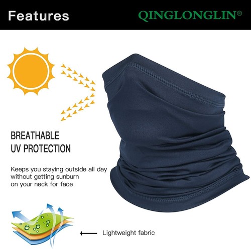 Balaclava Maschera Viso Sole Protezione UV Cappa Antivento Maschera Tattica per Uomo Donna - Foto 12 di 86