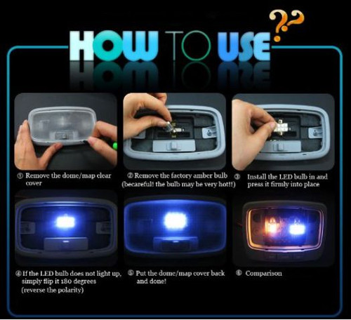12pcs LED Blue Light Interior Package Kit for VOLVO S60 2011-2013 - Picture 6 of 8