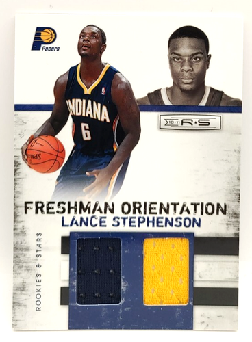 Lance Stephenson 2010 Rookies & Stars Freshman Orientation Dual Jersey 119/399 - Picture 1 of 2