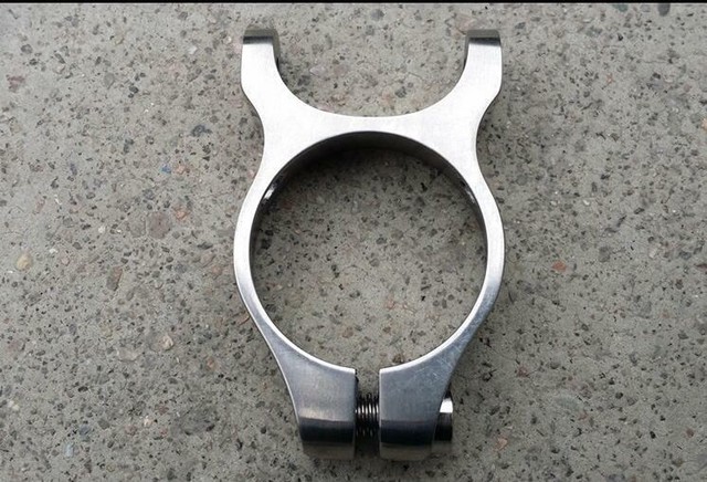 Titanium Bicycle Bike 31.8 34.9 mm Seatpost Clamp with Rear Rack Holder Mount