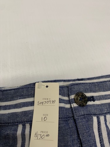New Anthropologie Wide Leg Pants Blue 10 Women's A84 - Picture 10 of 11