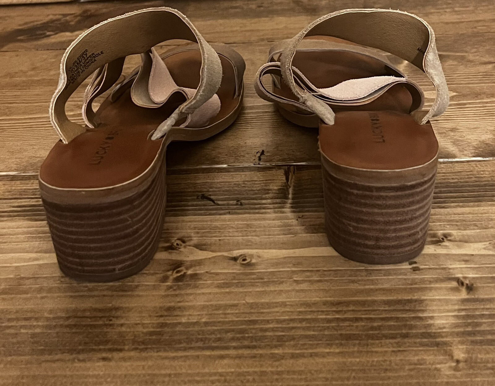 Lucky BRAND Womens Rileigh2 Leather Open Toe Casual Washed Rose Lucky BRAND Womens Rileigh2 Leather Open Toe Casual Washed Rose