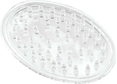 2 Home Collection Soap Saver Holder Dish Clear Oval 3.25" x 2.25" Flexible - Picture 2 of 6