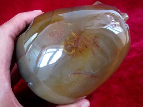 Piedra preciosa de cuarzo cristal de ágata natural A**1726 g talla arte curación 070604 - Imagen 5 de 11