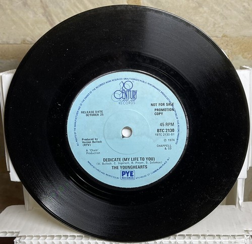 THE YOUNGHEARTS WAKE UP AND START STANDING 1974 VINYL 7" PROMO 20th CENTURY 2130 - Picture 4 of 4