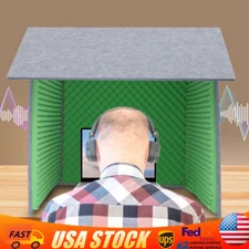Desktop Soundproof Cover Noise Isolation Booth Vocal Sound Absorbing Shield