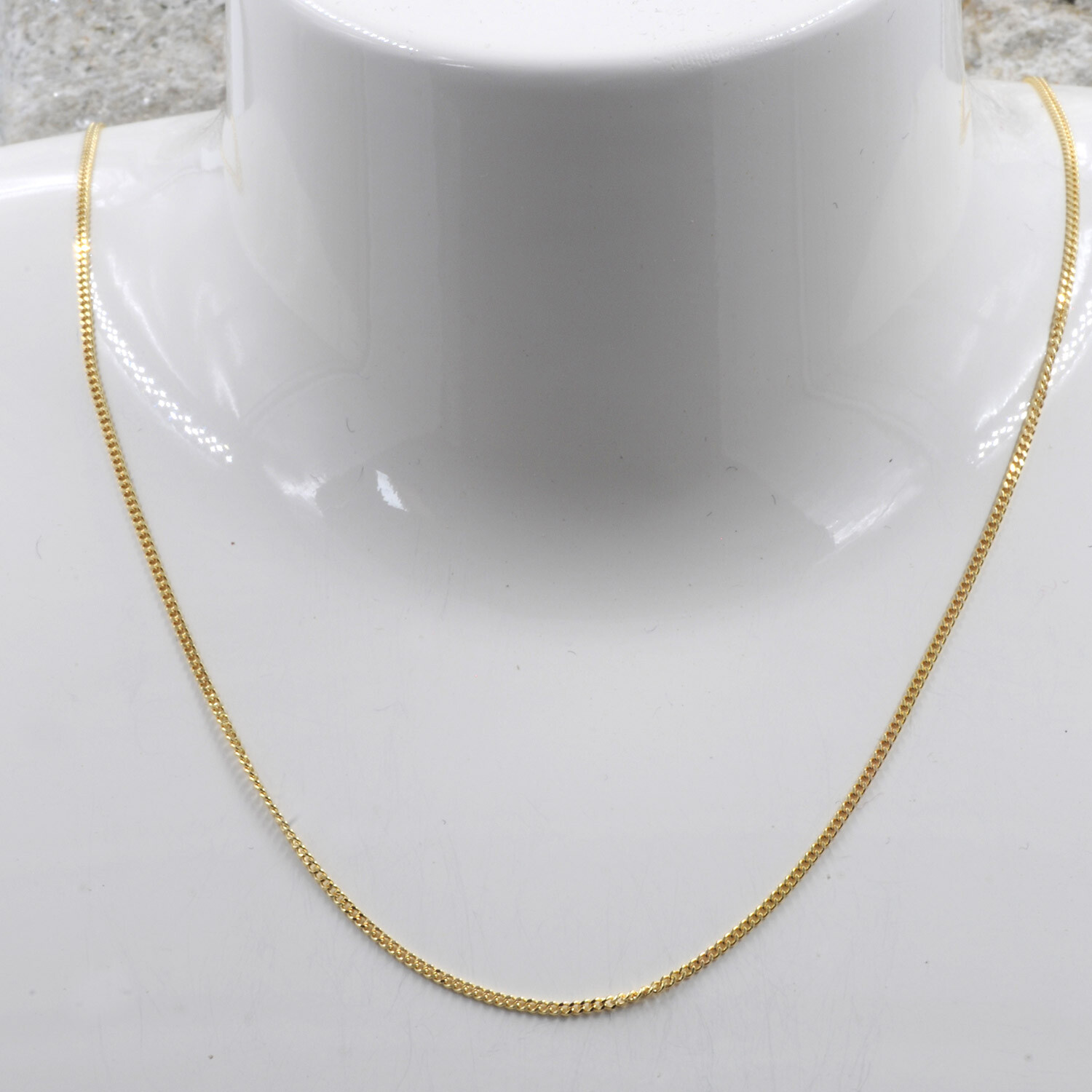 Edle Goldkette Panzerkette flach Halskette 585 Gold Echtgold massiv 14kt Auswahl