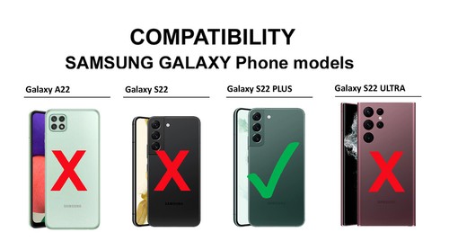 Funda híbrida de doble capa con protector de pantalla para Samsung Galaxy S22 PLUS 5G - Imagen 3 de 5