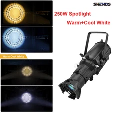 SHEHDS 250W LEKO Profile Spotlight Warm+Cool White LED Stage Party Lights