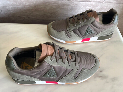 Le Coq Sportif Omega Men's Green Lifestyle Trainers Sneakers 9 Eclat Shoes 42 - Picture 4 of 12
