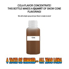 COLA MIX SNOW CONE/SHAVED ICE FLAVOR CONCENTRATE MAKES 1 QUART