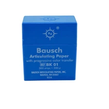 Bausch .008" (200 microns) Blue Articulating Paper Strips, 300 Strips BK01