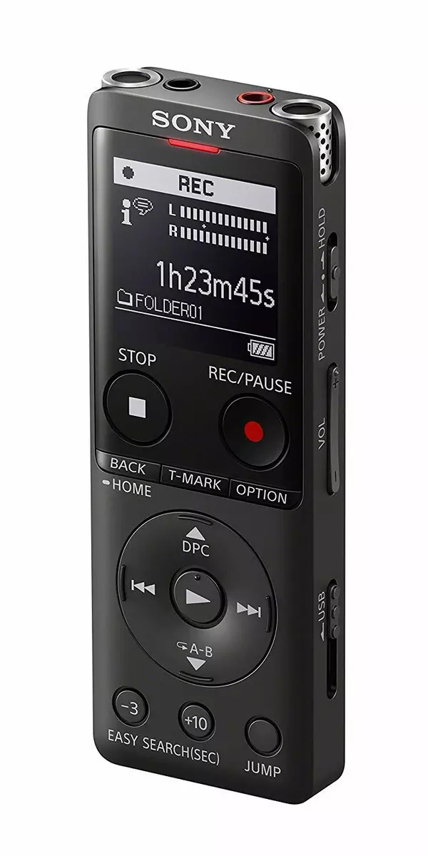 New Model Sony ICD-UX570F Digital Voice Recorder Built-in USB Black US*US