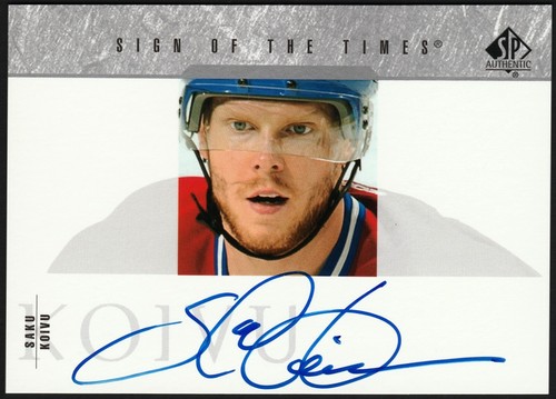 Saku Koivu 2003-04 SP Authentic Sign of the Times SP Auto #SOT-SK Canadiens 🔥 - Picture 1 of 2