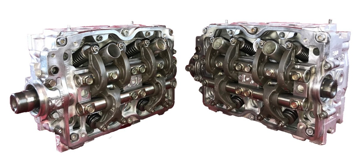 1999-2002 Subaru 2.5 SOHC Cylinder Head Pair Legacy Outback