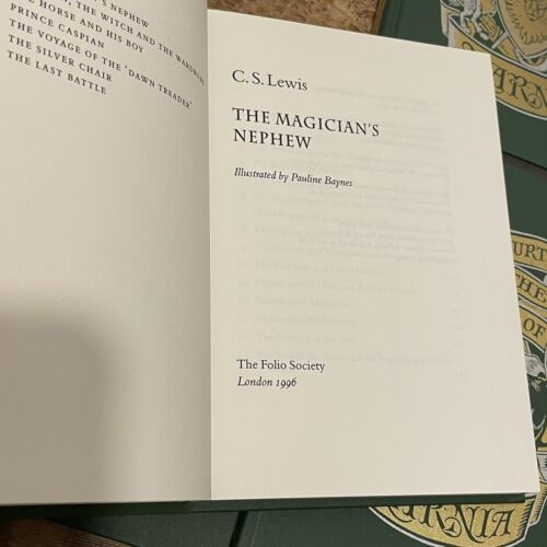 Folio Society The Chronicles Of Narnia Complete 7 Books C.S. Lewis Hardback 1996 - Imagen 15 de 24