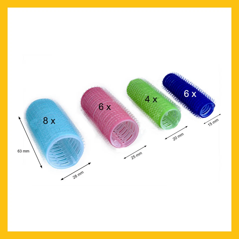 24 Lockenwickler HAFTWICKLER m.TASCHE Ø15-28mm WICKLER Friseurbedarf Haar LOCKEN - Bild 3 von 4