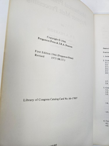 Mechanical Principles of Polymer Melt Processing J.R.A Pearson 1975 - Imagen 5 de 7