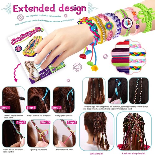 Friendship Bracelet Making Kit Toys, Ages 7 8 9 10 11 12 Year Old Girls Gifts - Picture 4 of 4