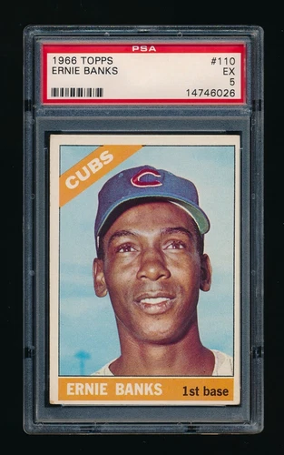 1966 Topps #110, Ernie Banks PSA 5 EX