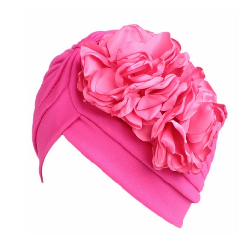 Women's Hats Floral Beanie Hat Cancer Chemo Hair Loss Muslim Stretch Turban Hat - Picture 5 of 42
