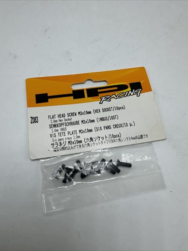 HPI Racing #Z083 Flat Head Screw M3 x 10mm Hex Socket New In Package - Picture 1 of 11