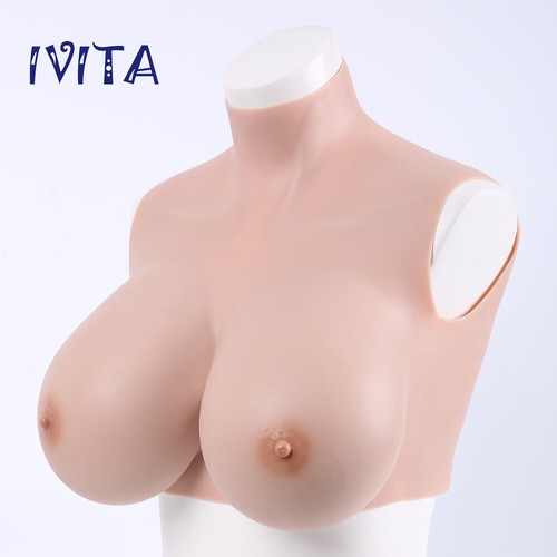 Realistic Boobs C-H Cup Silicone Breast Forms Fake Boobs Half Body Crossdressers - Picture 10 of 12