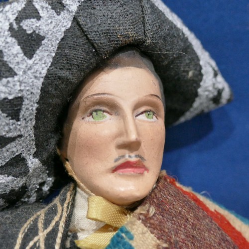 Vintage 12" Mexican Spanish Composition Señorita & Senor w/ Traditional Outfits - Imagen 2 de 10