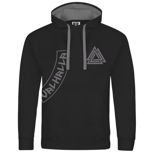 Sudadera con capucha para hombre Valknut Vikings Raven Thors Hammer sudadera con capucha para hombre S - 5XL - Imagen 10 de 13