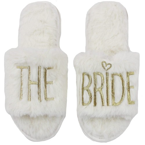 Bride Slippers - Bridal Slippers Wedding Slippers for Bride I Do Slippers for...