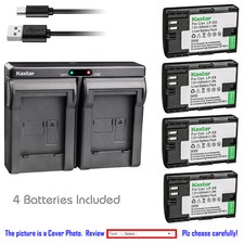 Kastar Battery Slim Dual Charger for Canon LP-E6 LP-E6N LC-E6  Canon EOS 80D