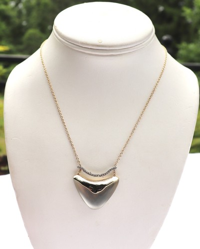 ALEXIS BITTAR SILBER LUCIT KRISTALL BESETZT BARREN UND SCHILD GOLD HALSKETTE - Bild 3 von 8