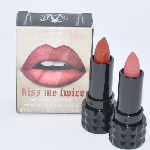 Duo de rouges à lèvres Kat Von D MISFIT & OG LOLITA Kiss Me Twice MINI cloutés Kiss