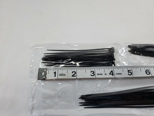 Cable de red negro 60 piezas 10""-6""-5""-4"" pulgadas cable correa de conexión de cable tamaños surtidos - Imagen 7 de 12